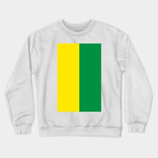 Norwich Yellow and Green Half design Crewneck Sweatshirt